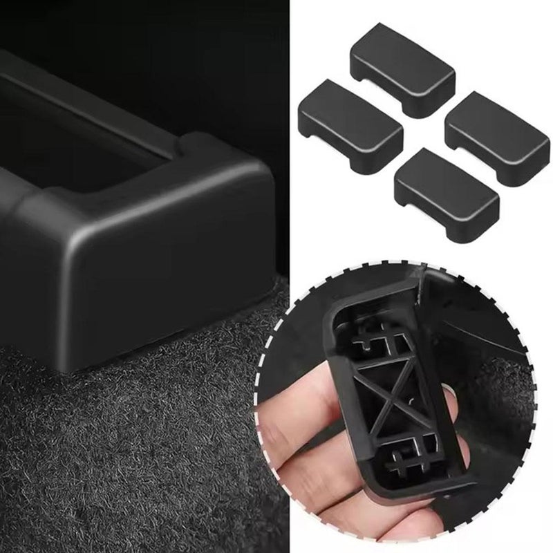 Seat Slide Anti-Kick Protection Plug, 4 Pcs Rear Seat Slide Rail Soft Rubber Plug Protection For Tesla Model 3 Y Juniper - Image 2